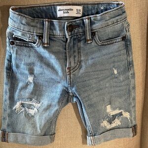 Abercrombie kids blue jeans shorts size 5/6